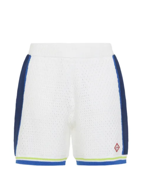 Casablanca stripe logo shorts White MSS26KW131101
