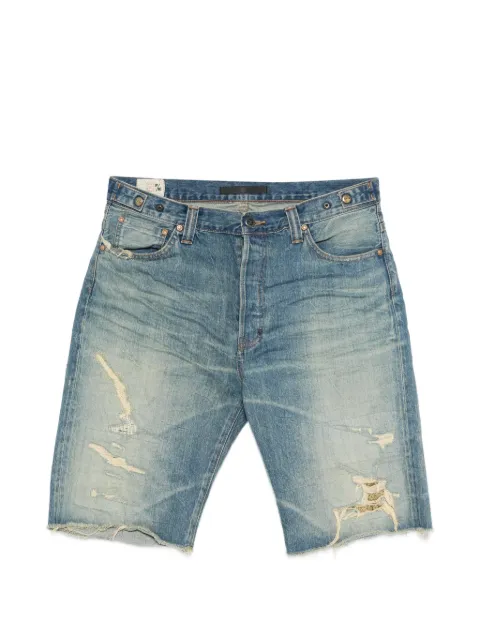 Mastercraft Union distressed frayed denim shorts Blue 7131065