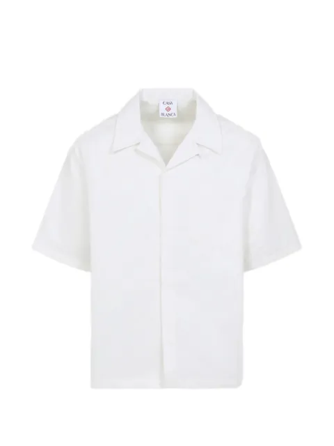 Casablanca monogram short-sleeve shirt White MSP26SH22801
