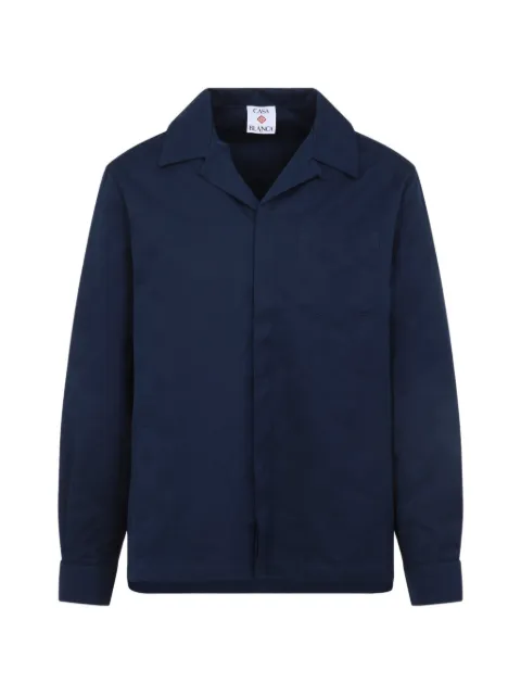 Casablanca monogram pocket shirt Blue MSP26SH22901