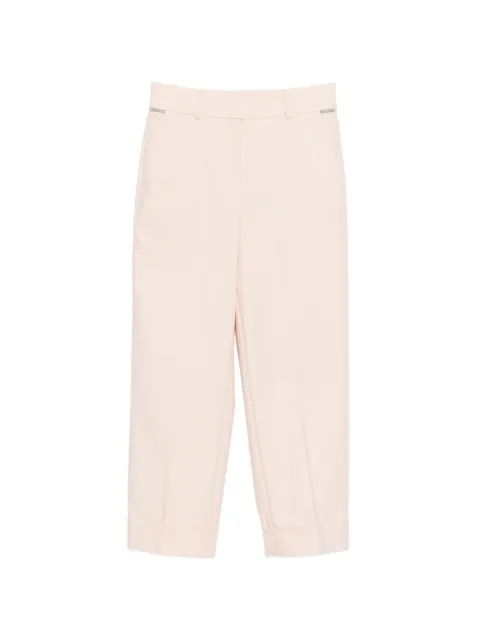 Peserico cuffed-hem trousers Pink A04576J001953