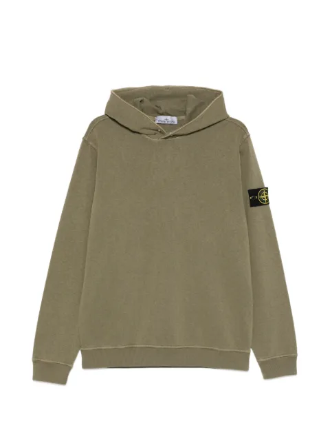 Stone Island 6100031 malfilé fleece 'old' effect Green L1S156100031S0060