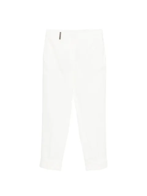 Peserico cuffed trousers White A04753Z01037