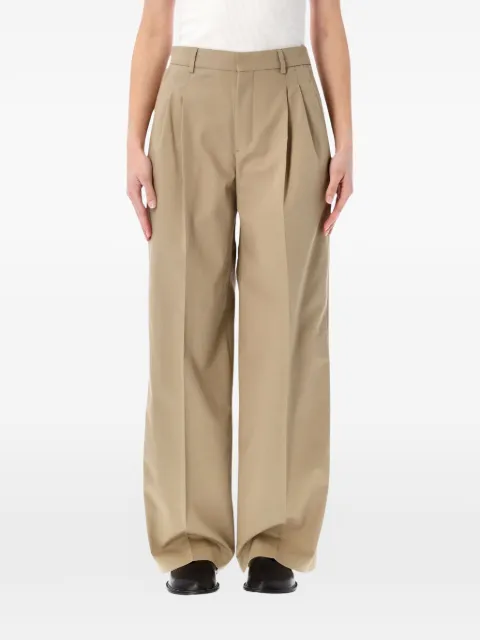 AMI Paris pleated trousers Neutrals FTR860CO0214A036A036