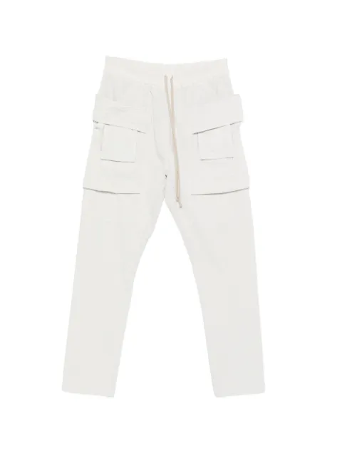Rick Owens DRKSHDW drawstring cotton trousers White DU01F4376RIG
