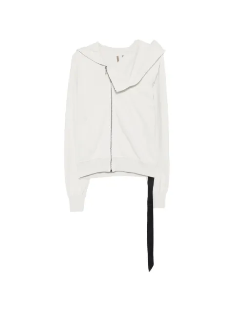 Rick Owens DRKSHDW hooded long-sleeve hoodie White DU01F4286RIG