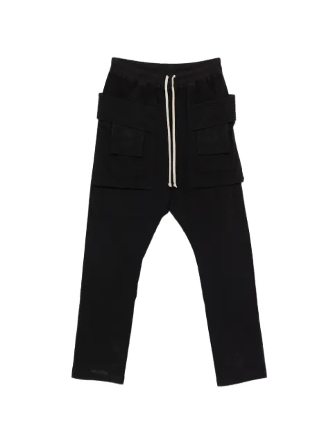 Rick Owens DRKSHDW drawstring cotton trousers Black DU01F4376RIG