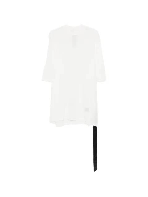 Rick Owens DRKSHDW ribbon detail T-shirt White DU01F4259BH