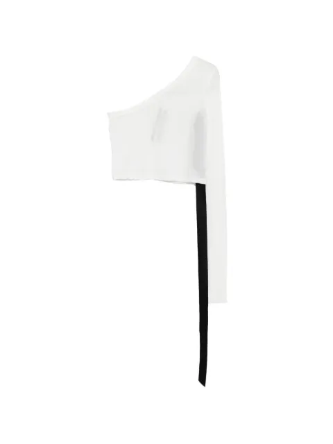 Rick Owens DRKSHDW one-shoulder top White DS01F4214BH