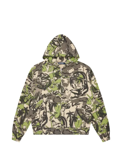 Billionaire Boys Club camouflage zip hoodie Neutrals B26141
