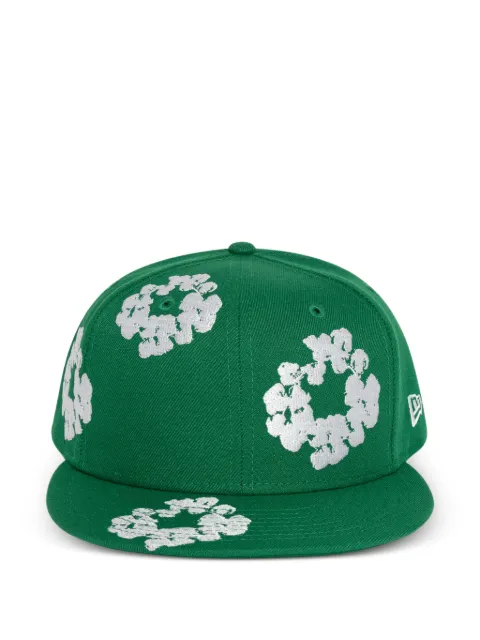 Denim Tears embroidered baseball cap Green DT348