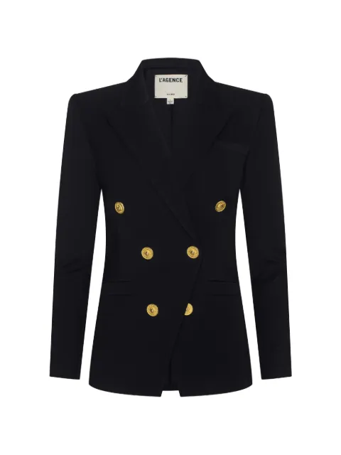 L'Agence Kyomi button blazer Black 1981NGX