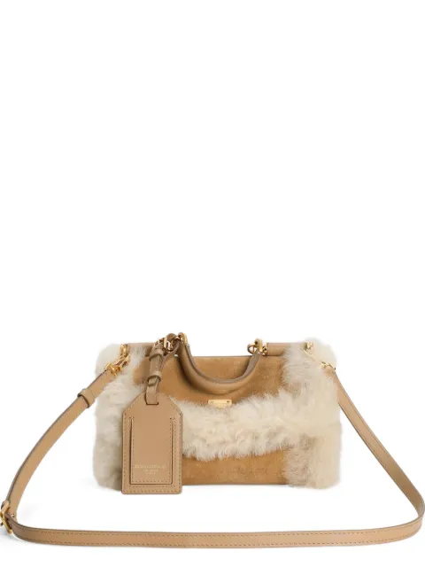 Dolce & Gabbana My Sicily shearling tote bag Neutrals BB7864BQ539
