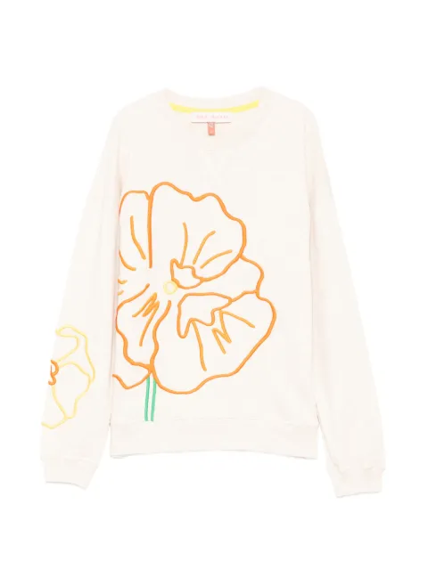 Mira Mikati floral-embroidered sweatshirt Neutrals SWT008ASS26