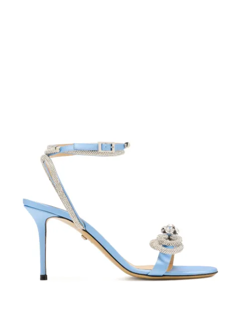 MACH & MACH Double Bow ankle-strap sandals Blue R26S073985CRP