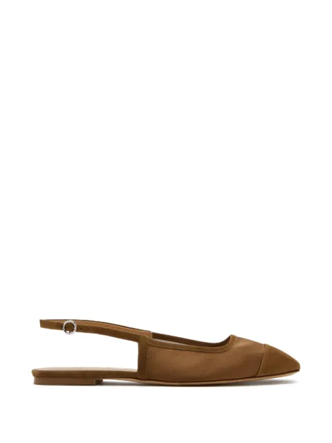 Aeyde Geraldine slingback ballet flats Brown A11FL0218024222126
