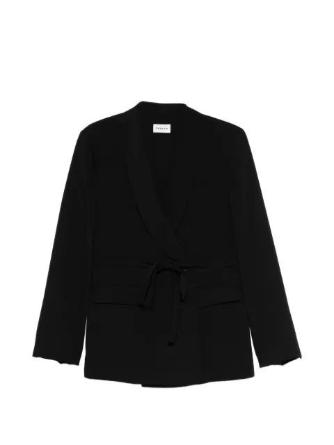 P.A.R.O.S.H. tie-detail blazer Black PANTY26D420457