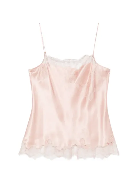 Carine Gilson straight neckline lace camisole Pink LO0800DSS26FSARSA