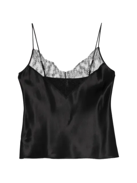 Carine Gilson lace-detail satin camisole Black LO0891VSS26BLKBLK