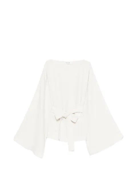 P.A.R.O.S.H. belted blouse White PANTY26D313336