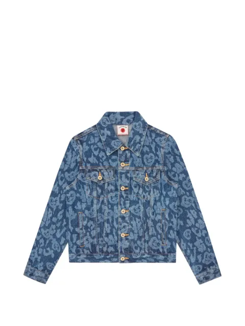 ICECREAM logo-appliqué denim jacket Blue ICWW26134