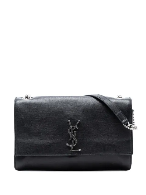 Saint Laurent Pre-Owned 2018 Lambskin Monogram Flap crossbody bag Black C5FTBJFYNWF2GJ4B