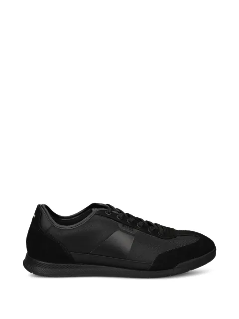 BOSS low-top trainers with monogram jacquard Black 50557877