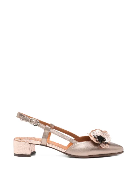 Chie Mihara Hezel floral-applique sandals Gold HEZEL