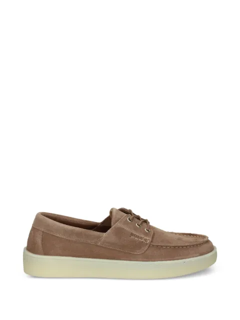 BOSS suede loafers with slightly translucent sole Brown 50557725