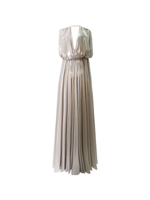 Gemy Maalouf loose cut maxi dress Grey EDSS221732LD