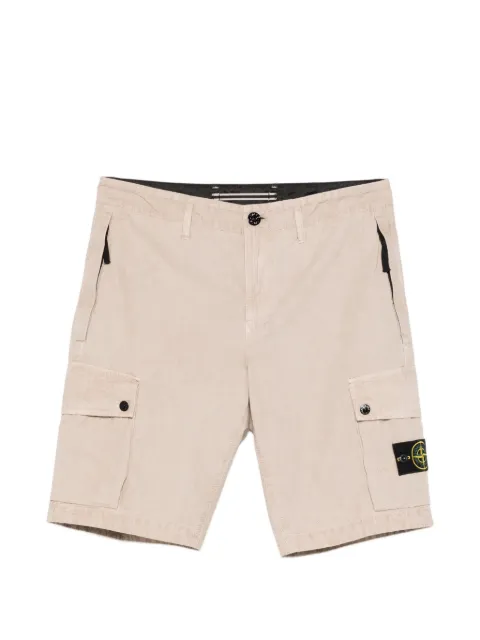 Stone Island logo-patch cargo shorts Neutrals L1S15L100019S00WA