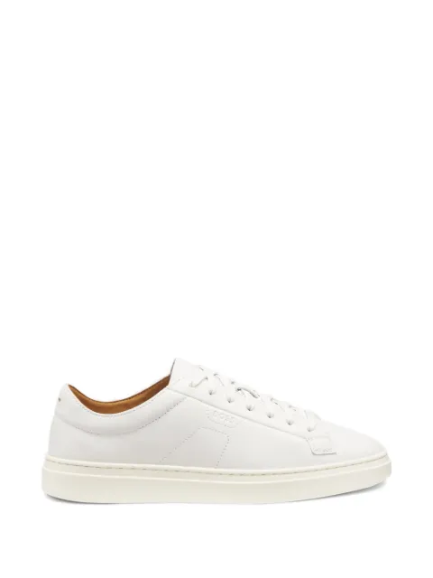 BOSS embossed-logo lace-up sneakers White 50557866