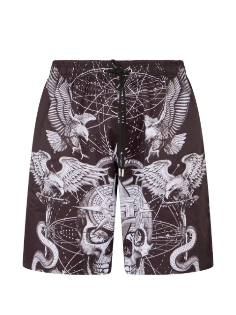 Philipp Plein tattoo print shorts Black SAFCMJT2758PNY002N