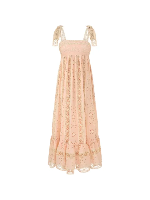 ZIMMERMANN textured stripe maxi dress Pink 5955DRS261