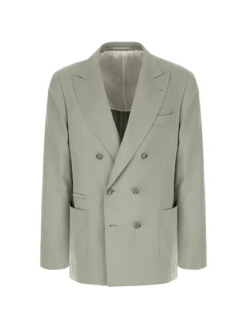 Brunello Cucinelli double-breasted blazer Green MB4127BBDKC1040