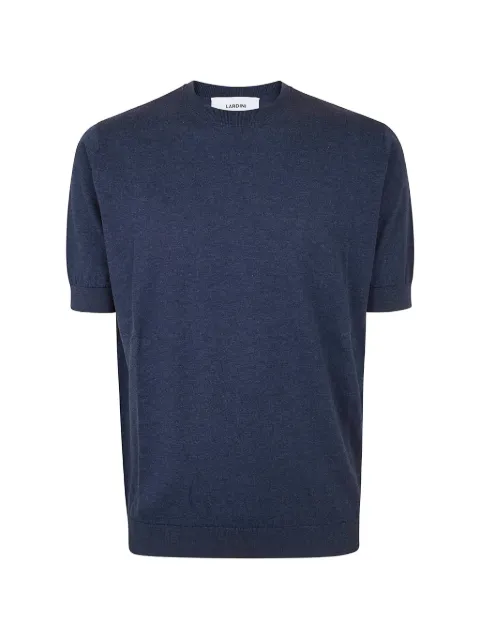 Lardini short-sleeve knitted T-shirt Blue CNLMMC75CN64020