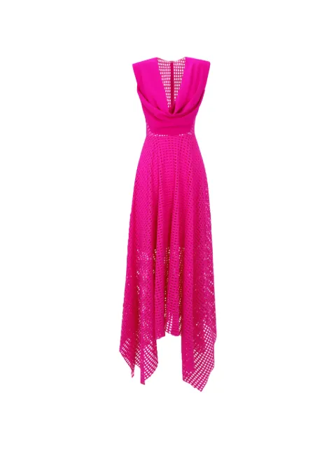 Gemy Maalouf crochet lace midi dress Pink LPS247237MD