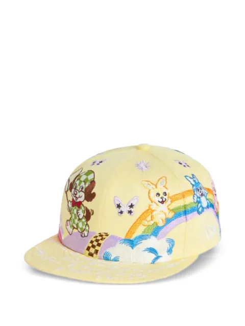 Kenzo x New Era embroidered flat-brim cap Yellow FG58AC941F12