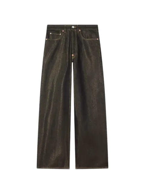 Kenzo five-pockets wide-leg jeans Black FG55DP4246L0