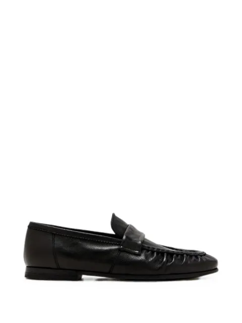 sturlini firenze ruched penny loafers Black ARU2104