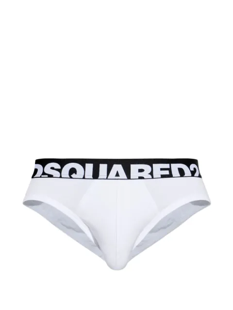 DSQUARED2 logo waistband briefs White D9L806190ISA01