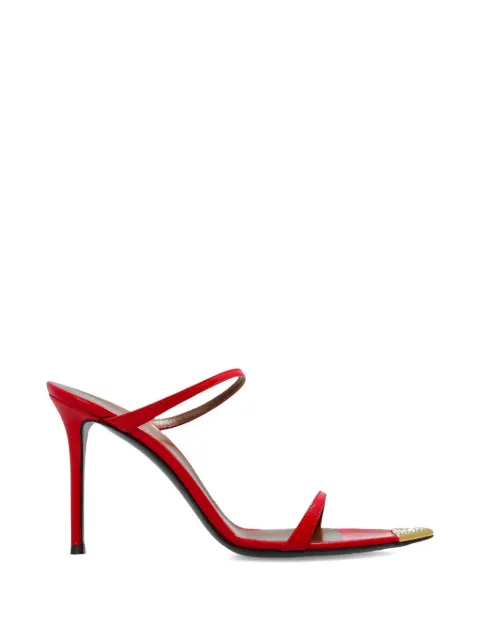 Giuseppe Zanotti metallic-detail strap leather sandals Red I500020