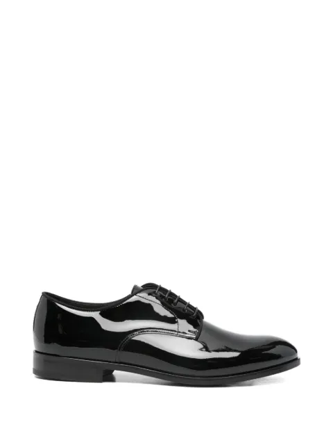 Doucal's patent-leather Derby shoes Black DU3532RENNUF018NN00