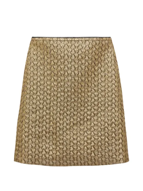 Dorothee Schumacher brocade midi straight skirt Yellow 255346215