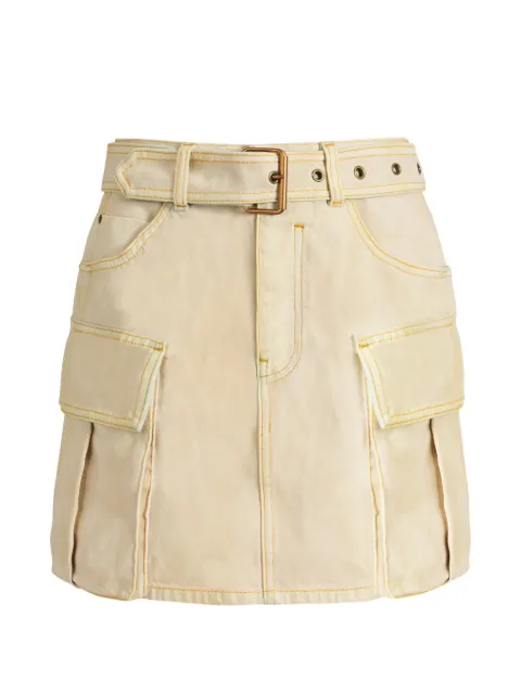 Balmain faded denim skirt Neutrals GF0LBB21DG22