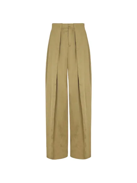 Balmain knife-pleats tailored trousers Neutrals GH0PQ470VI85