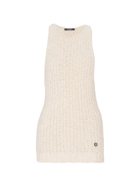 Balmain logo-detail vest Neutrals GF0AE200KJ71