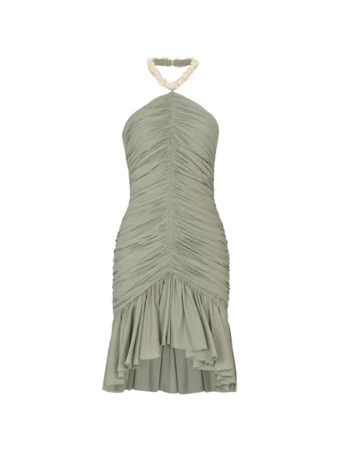 Balmain draped mini dress Green GF0R3385CG68