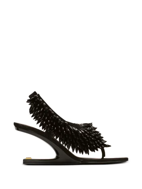 Balmain thong strape sandals Black GN0UH234ARBD