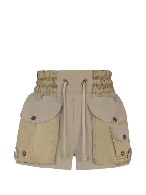 Balmain elasticated-waist cargo shorts Green GF0PA405MI36